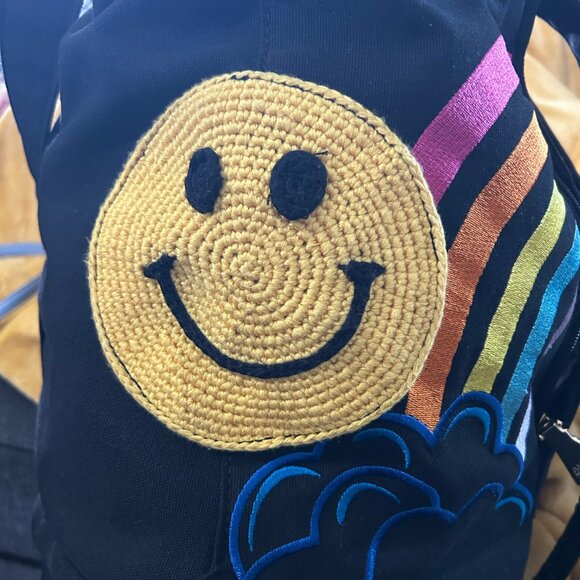 Aimee Kestenberg x Venessa Arizaga Black Embroidered Canvas Tote SOLD OUT ONLINE - Picture 6 of 11